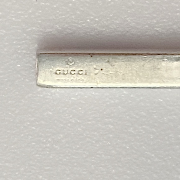 GUCCI Interlocking G Silver 925 Ball Chain Pendant Necklace- GREAT CONDITION - Picture 7 of 8